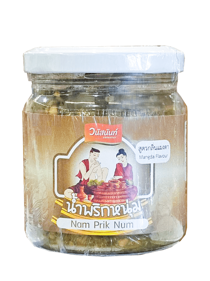 น้ำพริกหนุ่มขวด 4 รสชาติ (180 กรัม) - วนัสนันท์