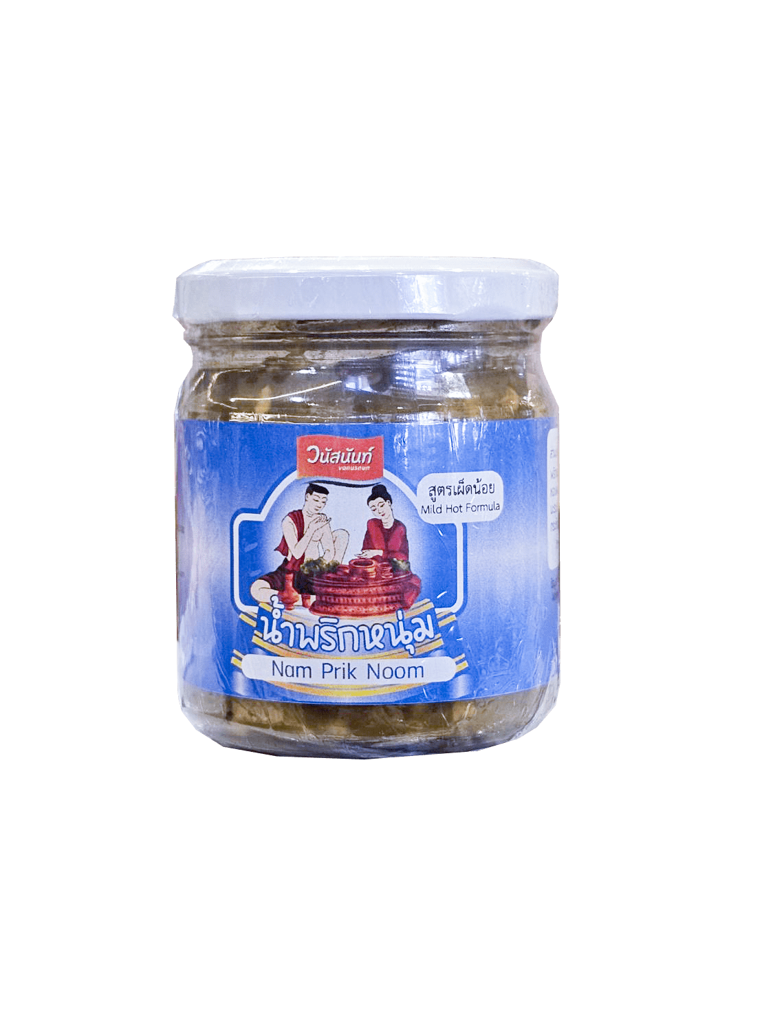 น้ำพริกหนุ่มขวด 4 รสชาติ (180 กรัม) - วนัสนันท์